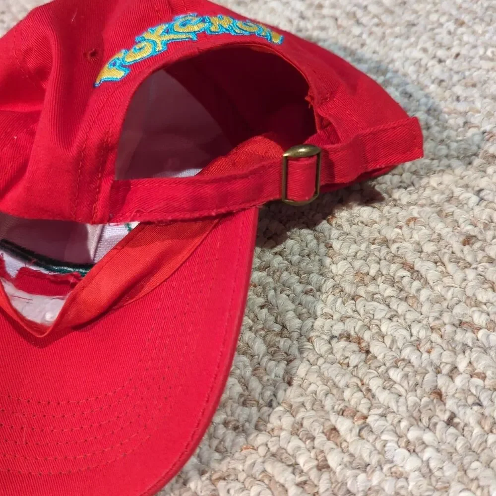Vintage Pokemon Ash Ketchum Baseball Cap Hat Red Youth Adjustable